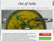 Tablet Screenshot of outofindiarestaurant.com